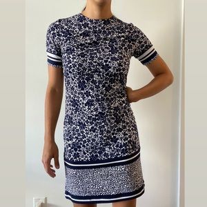 Michael Kors Navy Floral T-Shirt Dress